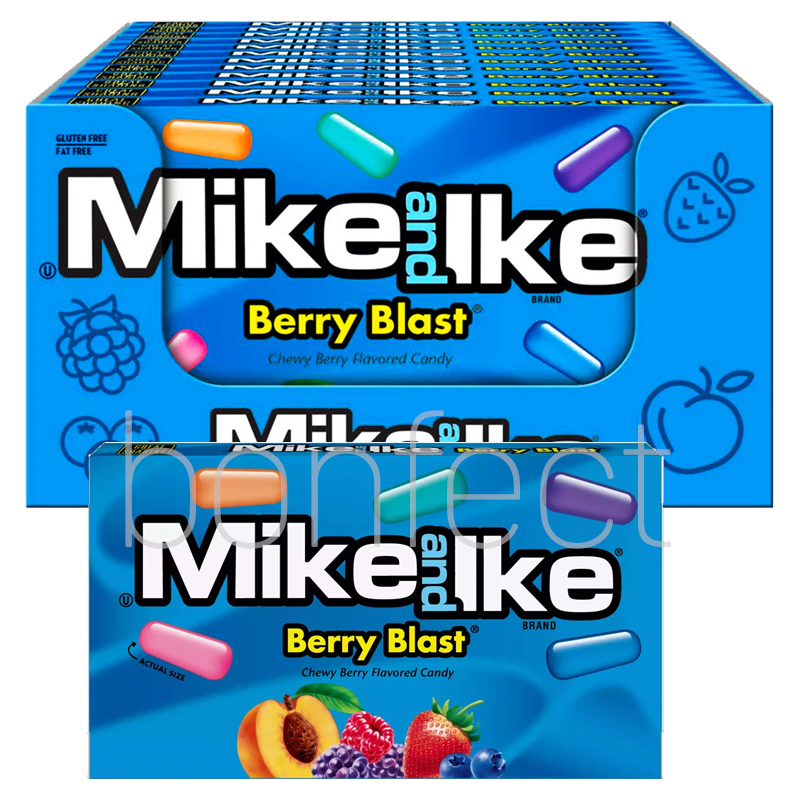 Mike N Ike Berry Blast Movie Theater Box 120g  12 Pack