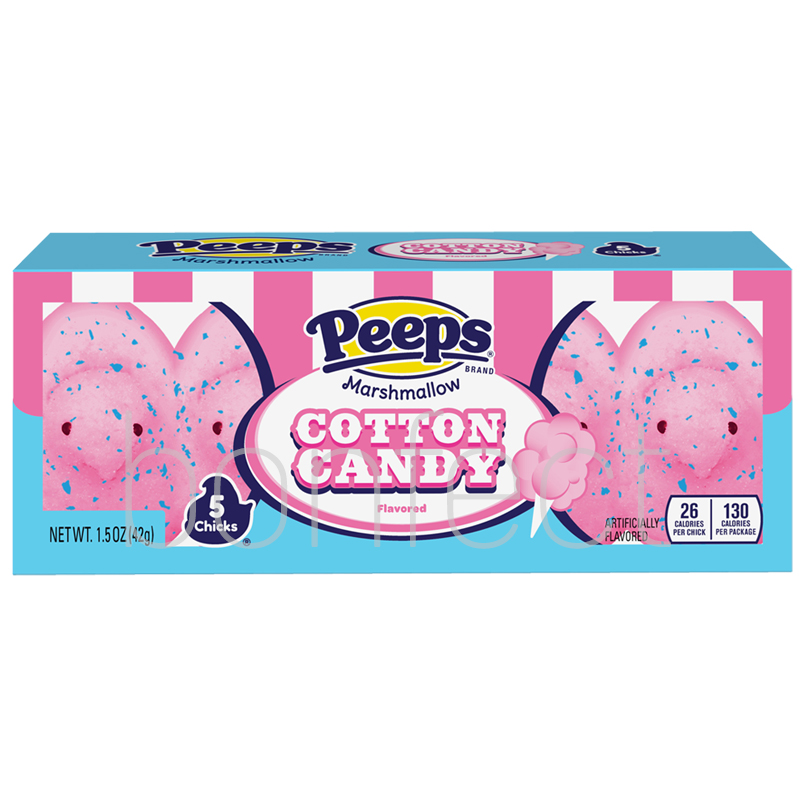 Peeps Cotton Candy Marshmallow Chicks 5 Pieces 42g
