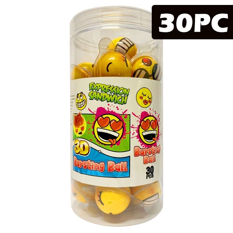 Emoji Gummy Liquid Candy Ball 30 Pieces  20 Pack
