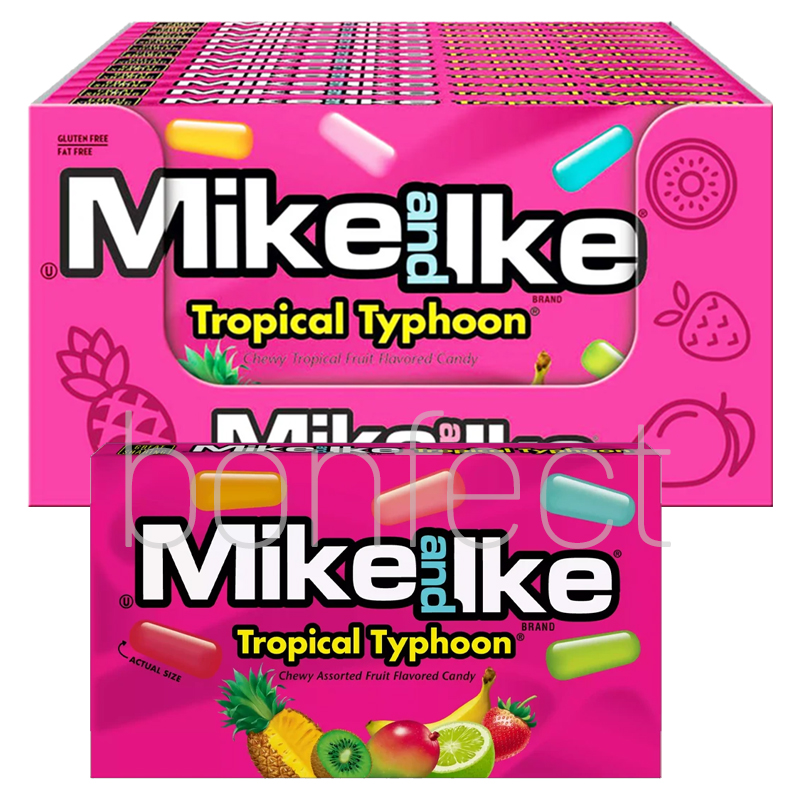 Mike N Ike Tropical Typhoon Movie Theater Box 120g  12 Pack