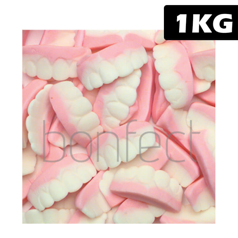 Aus False Teeth Lollies Bag 1kg