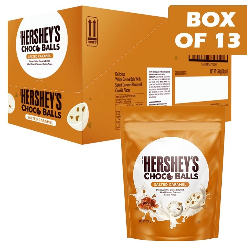 Hersheys Choco Balls Salted Caramel 120g  13 Pack