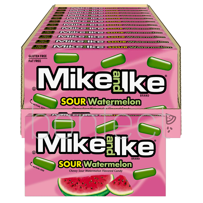 Mike N Ike Watermelon Movie Theater Box 120g  12 Pack