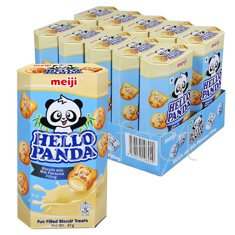 Hello Panda Milk Biscuits 50g  10 Pack