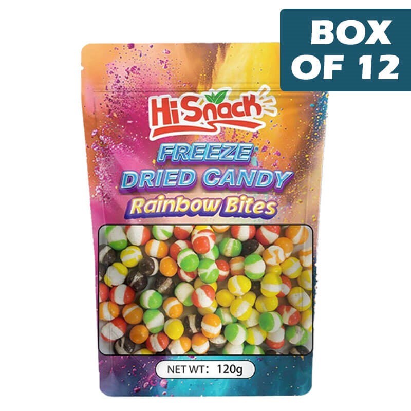 Hisnack Freeze Dried Candy Skittles 120g  12 Pack