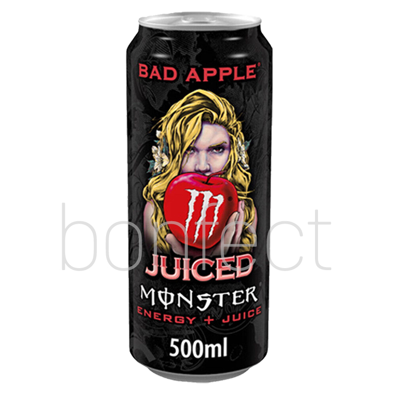 Monster Juiced Bad Apple Energy Drink 500ml  12 Pack