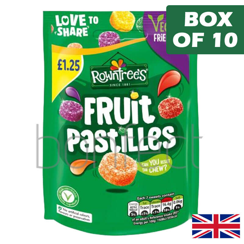 Rowntrees Fruit Pastilles Bag 114g  10 Pack