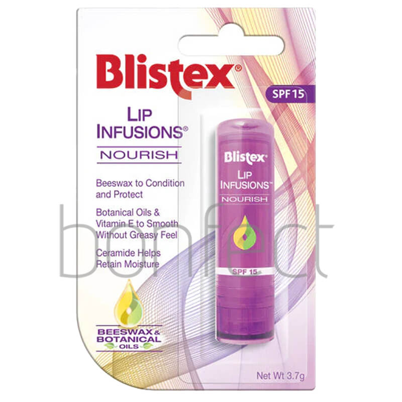 Blistex Infusions nourish Lip Balm SPF15 beeswax  botanical oils 37g  6 Pack