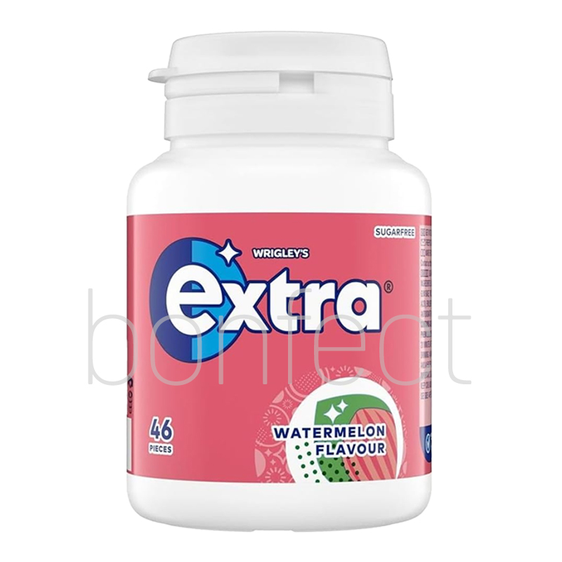 Extra Watermelon Chewing Gum Bottle 46 Pieces  6 Pack