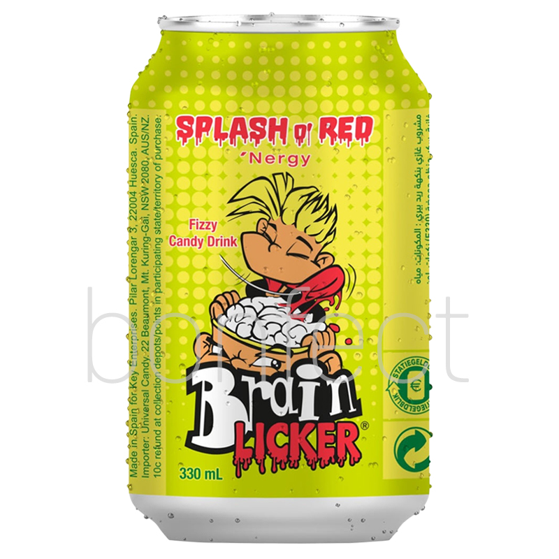 Brain Licker Splash Red Soda Can 330ml  12