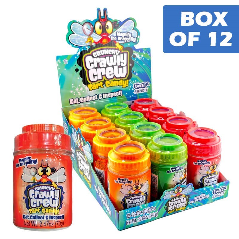 Kidsmania Crunchy Crawly Crew Fruity Candy 70g  12 Pack