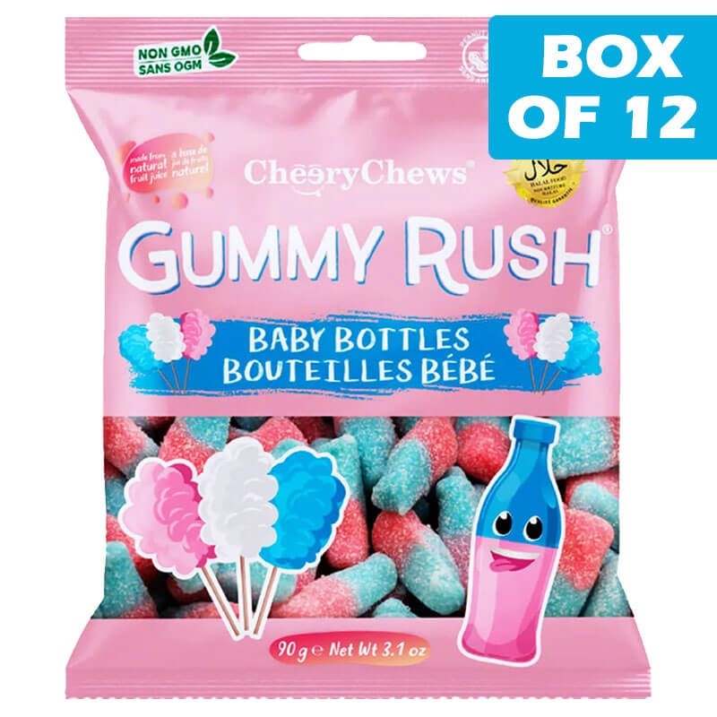 Gummy Rush Baby Bottle Bag 90g  12 Pack