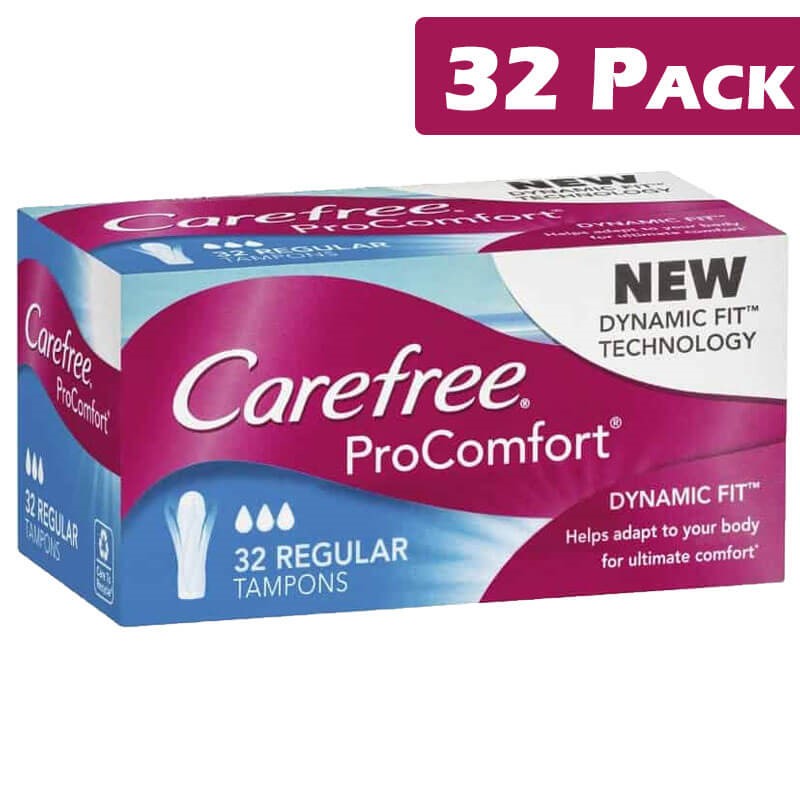 Carefree ProComfort 32 Regular Tampons