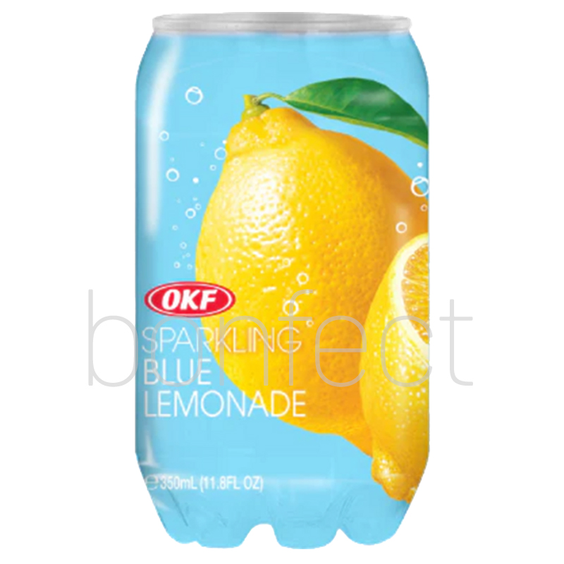 Okf Sparkling Drink Blue Lemonade 350ml  24 Pack
