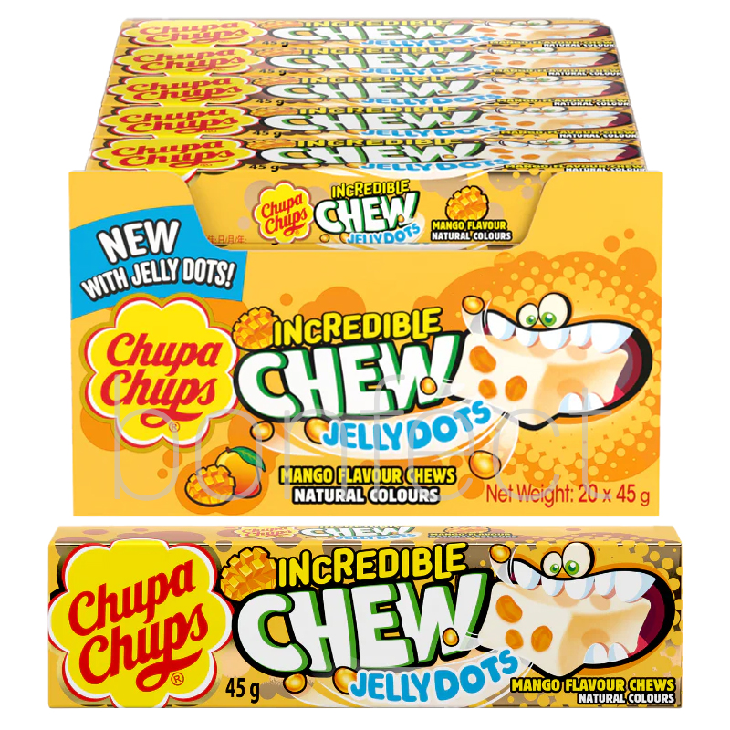 Chupa Chups Incredible Chew Mango 45g  20 Pack