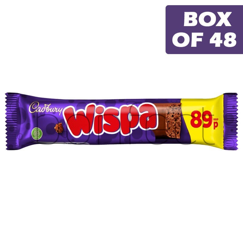 Cadbury Wispa Chocolate Bar 36g  48 Pack