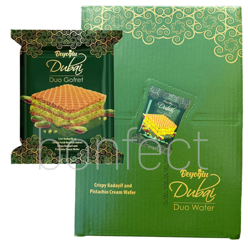 Beyoglu Dubaco Dubai Duo Gofret Wafer 35g  24 Pack
