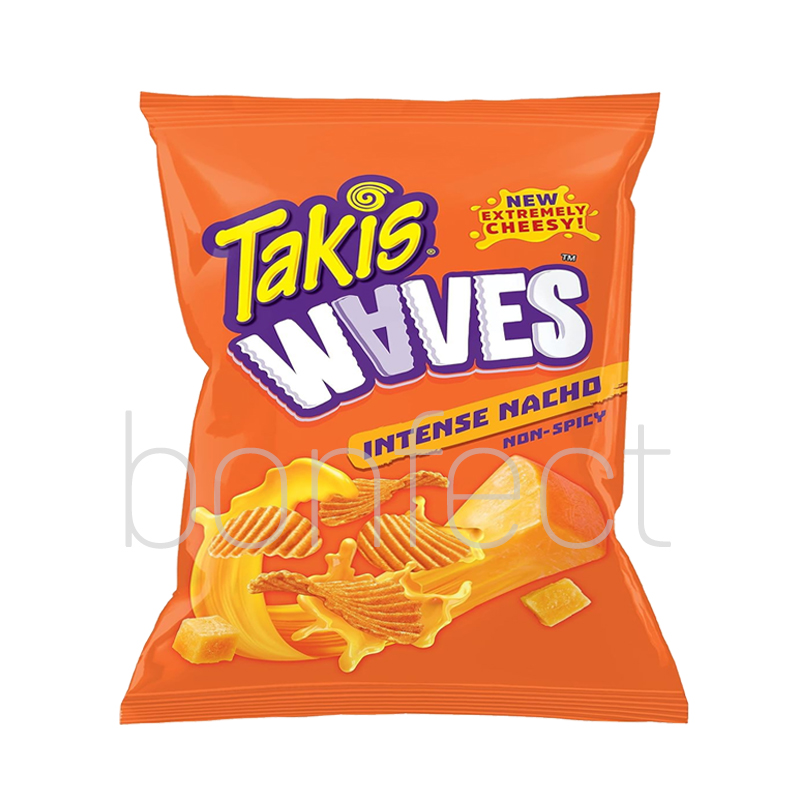 Barcel Takis Waves Intense Nacho Potato Chips 71g  20 Pack