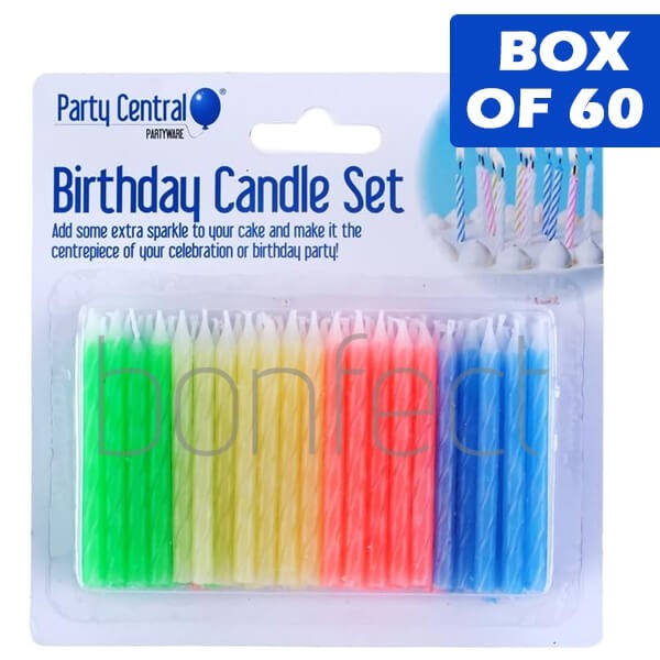 Birthday Candles Set 60 Pack