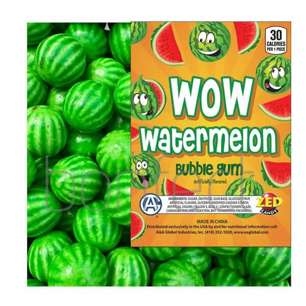 Kokos Watermelon Gum Balls Bag 225 Pieces