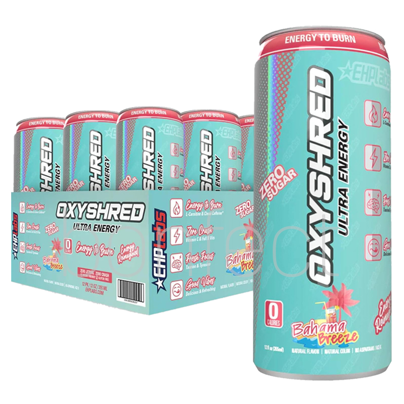 EHPlabs OxyShred Ultra Energy RTD Bahama Breeze 355ml  12 Pack