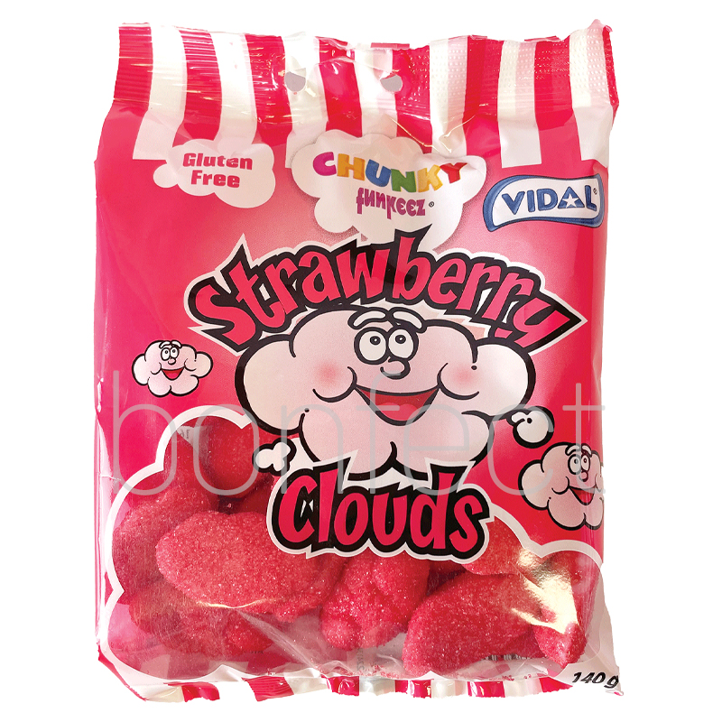 Chunky Funkeez Strawberry Clouds Bag 140g  12 Pack