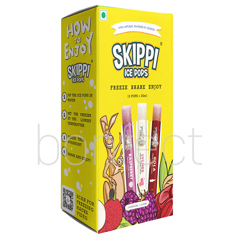 Skippi Ice Pops Yellow 32ml  12 Pack