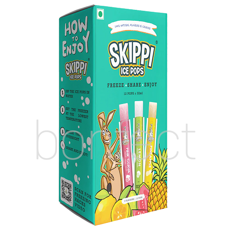 Skippi Ice Pops Green 32ml  12 Pack