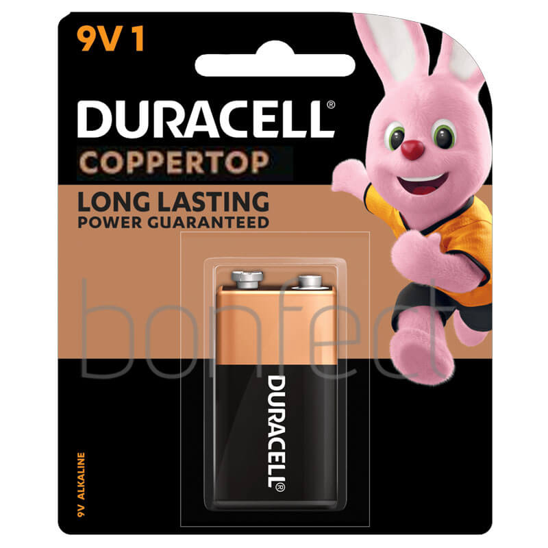 Duracell Coppertop 9V 1 Pack Batteries