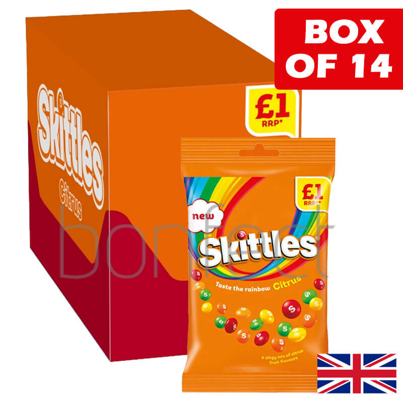 Skittle Citrus Bag 109g  14 Pack