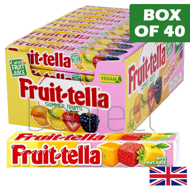 Fruittella Summer Fruits Soft Chew Sweets Sticks 41g  40 Pack