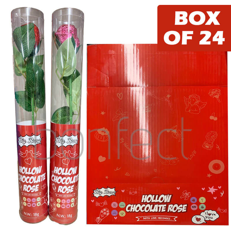 Big Bang Milk Chocolate Foiled Rose 18g  24 Pack