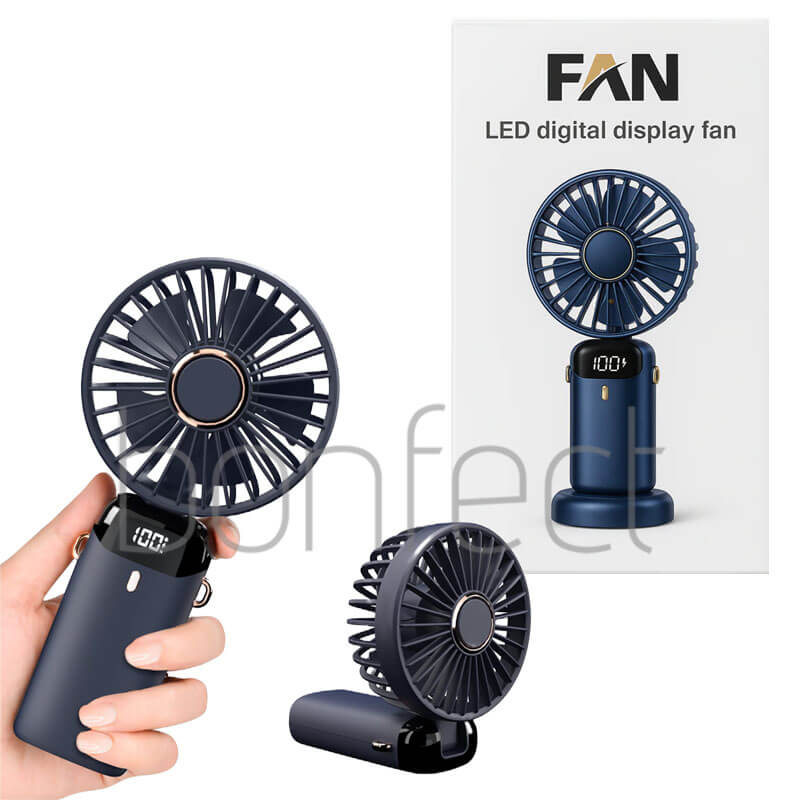 Portable Rechargeable LED Digital Display Fan