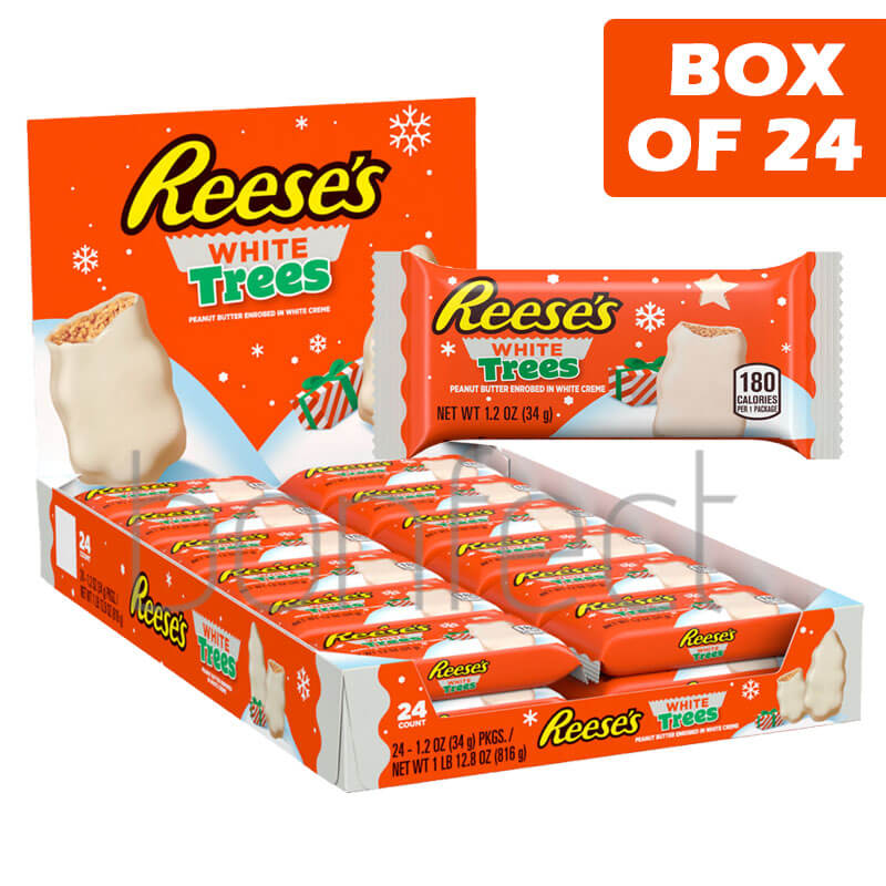 Reese White Peanut Butter Trees 34g  24 Pack