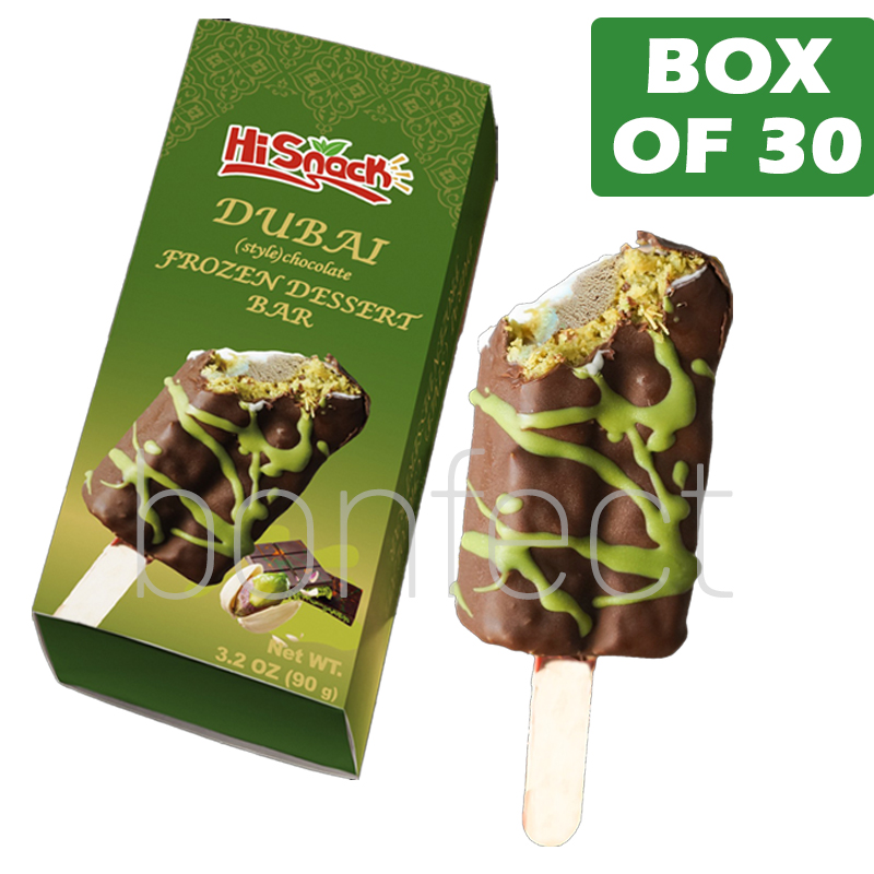 HICEY Dubai Chocolate Ice Cream 90g  30 Pack