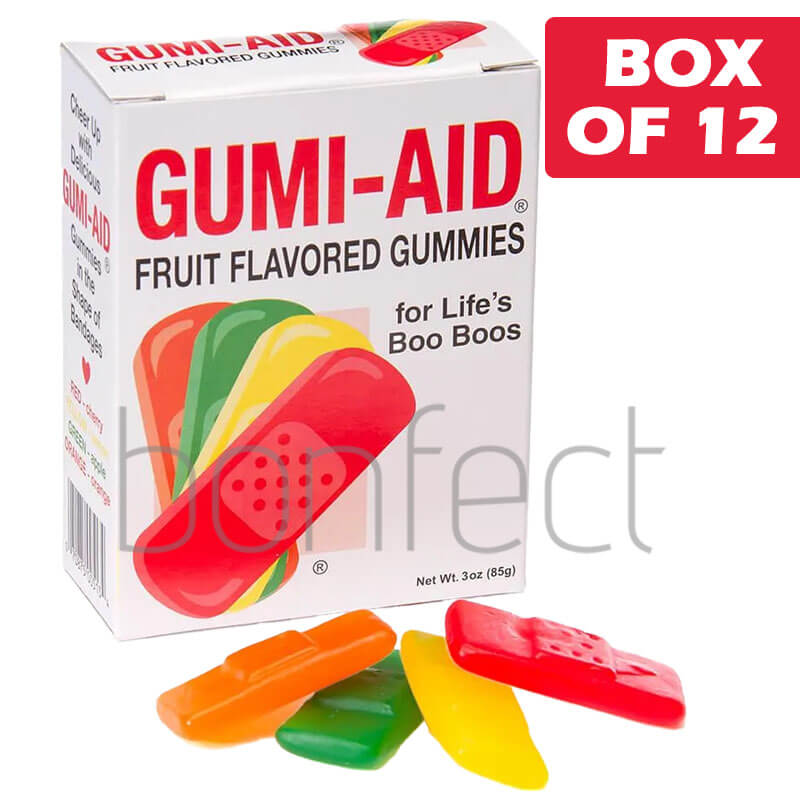 Boo Boos Candies GummiAid Fruit Flavored Gummies 85g12 Pack
