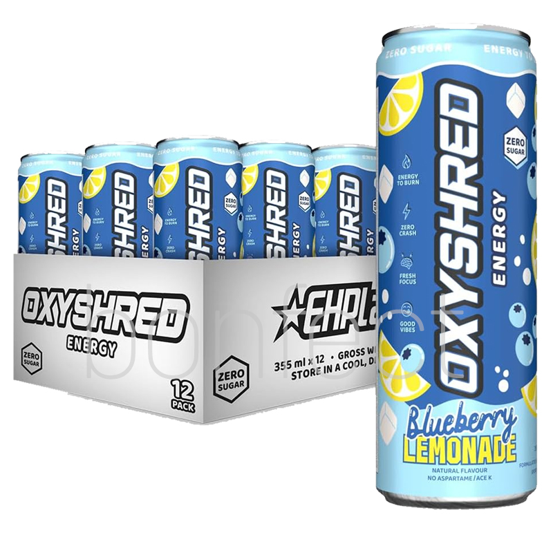 EHPlabs OxyShred Ultra Energy RTD Kiwi Strawberry 355ml  12 Pack