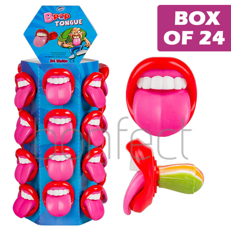 Bpop Tougue Painter Tower Lollipop 15g  24 Pack