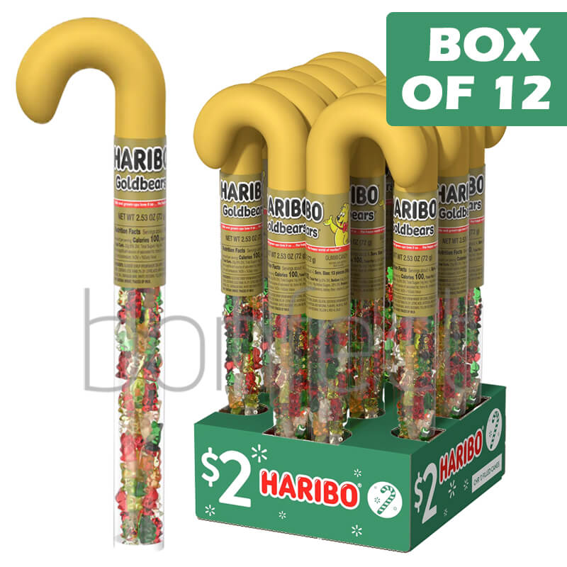 Haribo Goldbears Holiday Edition Gummies Assorted Fruit Flavor Gummy Bears 27g  12 Pack