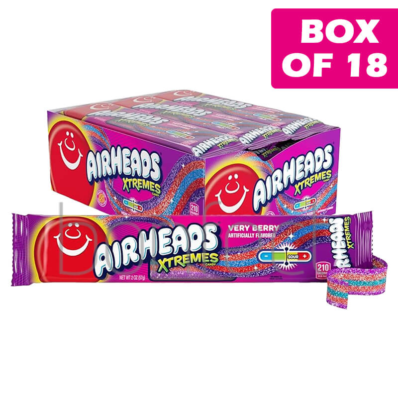 Airhead Xtremes Very Berry 57g  18 Pack