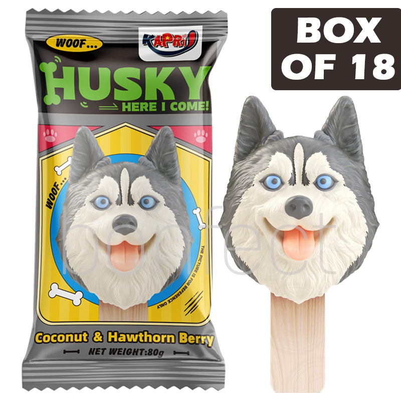 Kapri Husky Coconut   Hawthorn Berry Ice Cream 80g  18 Pack