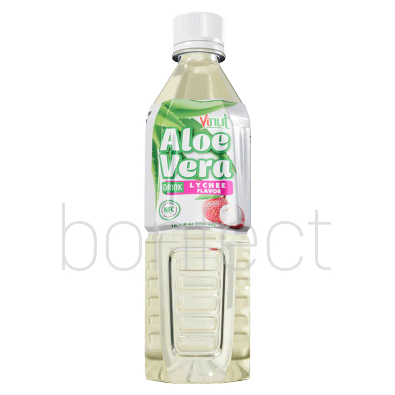 Vinut Aloe Vera Drink Lychee 500ml  24 Pack