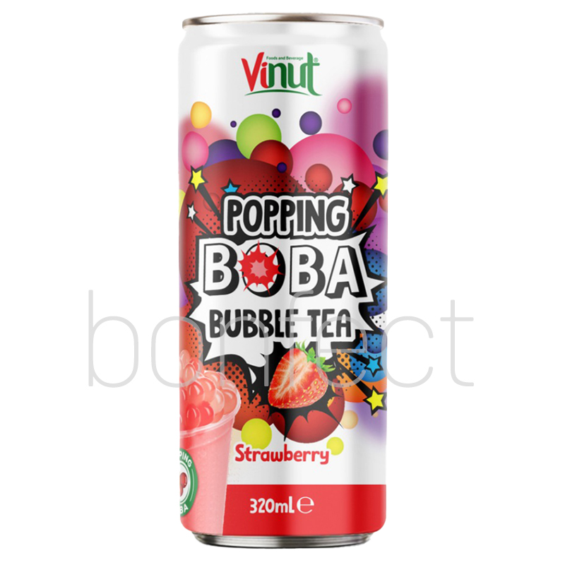 Vinut Popping Boba Strawberry 500ml  24 Pack