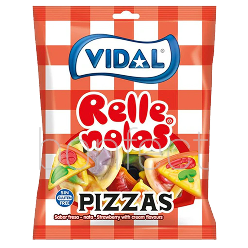 Vidal Jelly Filled Pizza Bag 90g  14 Pack