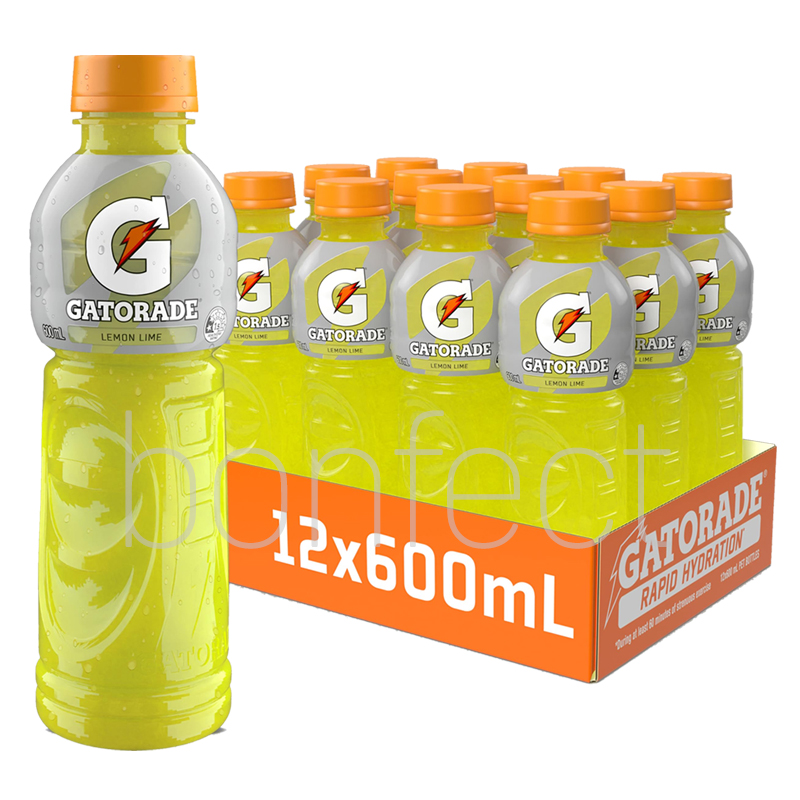 Gatorade 600ml Lemon Lime Bolt 12 Pack