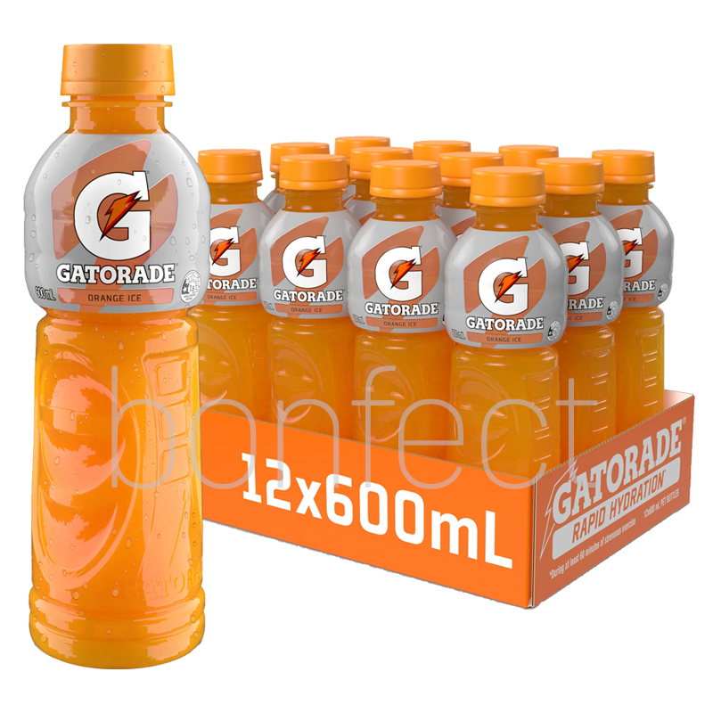 Gatorade 600ml Orange Bolt 12 Pack