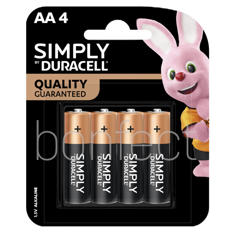 Duracell Simply AA 4 Pack