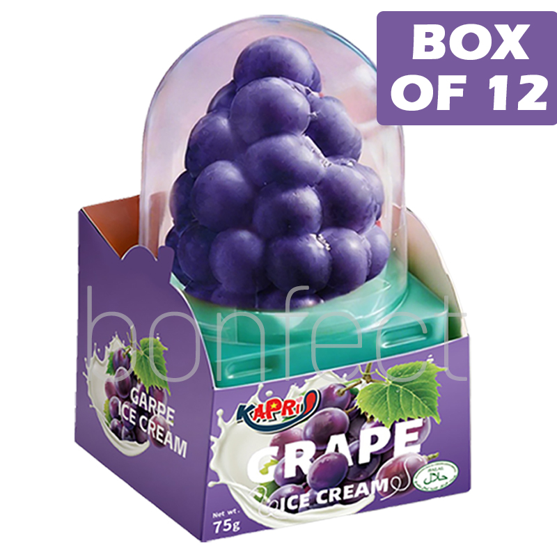 KAPRI 3D Grape Ice Cream 75g  12 Pack