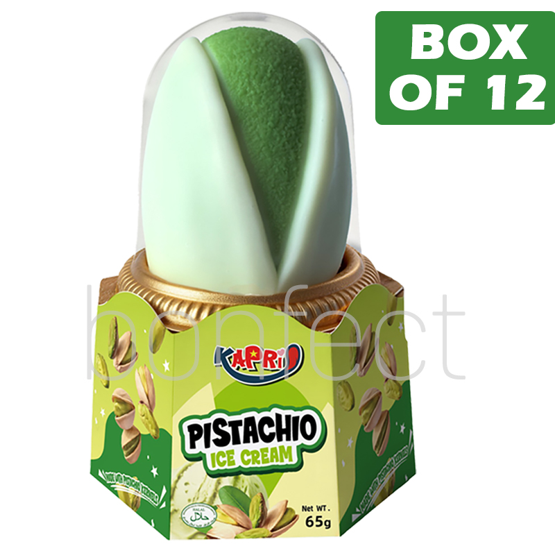 KAPRI 3D Pistachio  Ice Cream 65g  12 Pack
