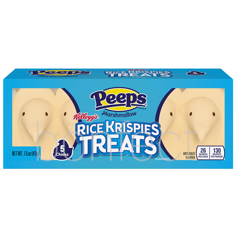 Peeps Rice Krispies Treats Marshmallow Chicks 5 Pieces 42g